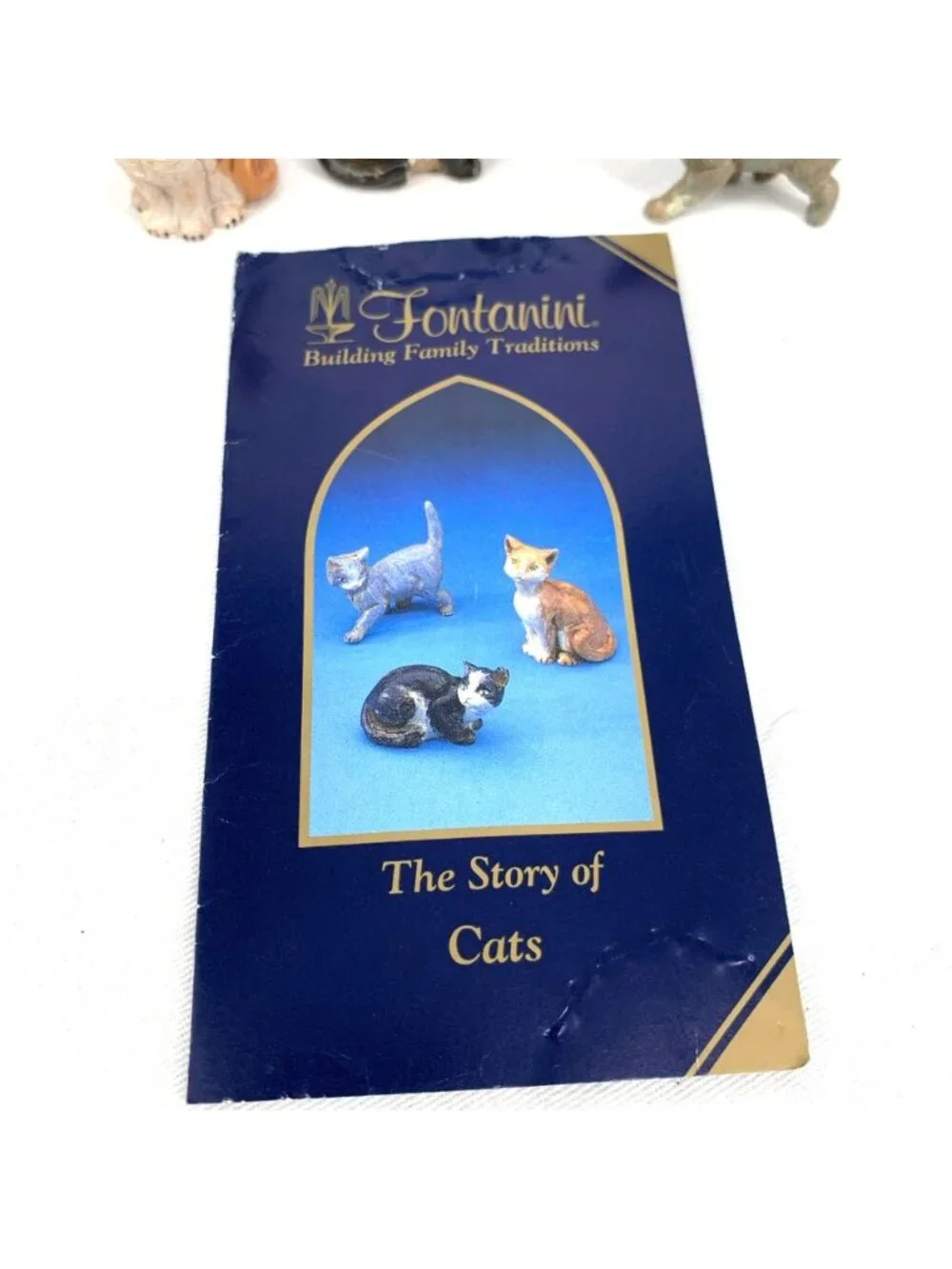 Fontanini Nativity Cats Lot of 3 Village Figurines Tallest 1.75